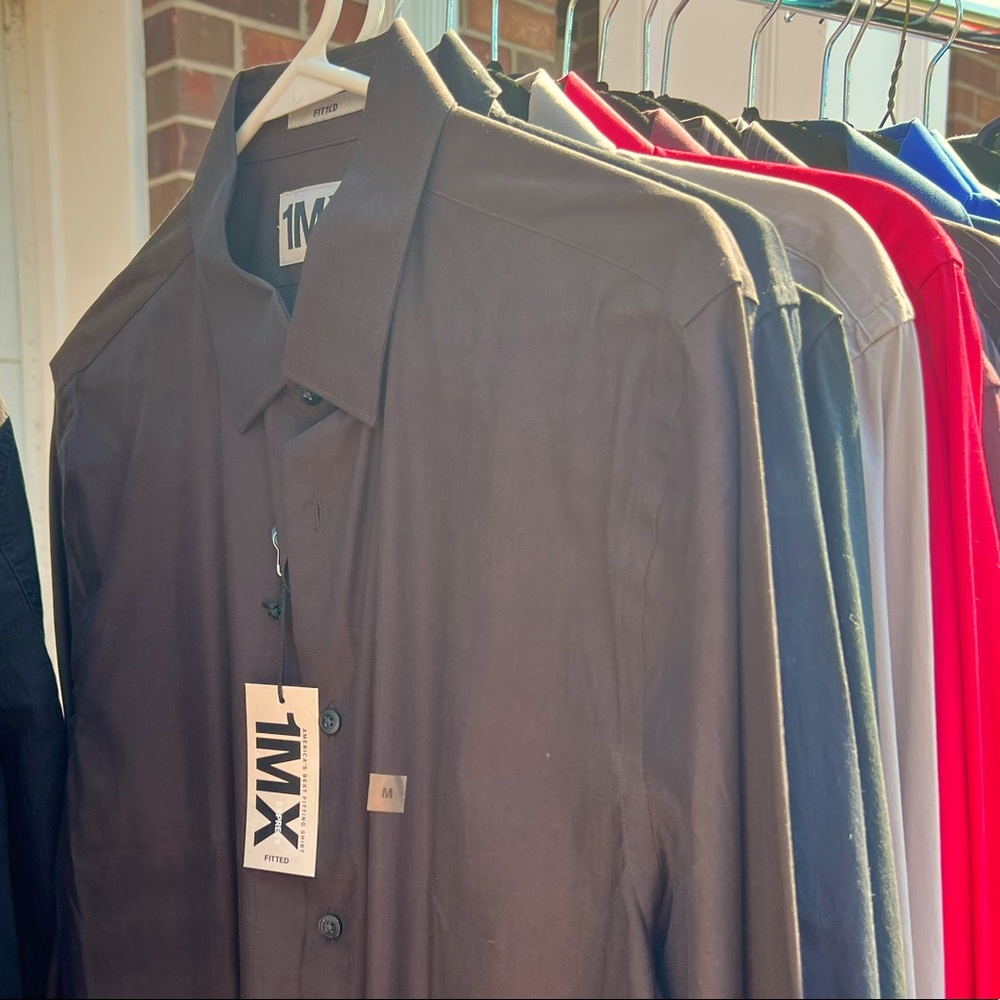 Mens Dress Shirt 1MX (Express) Fitted Medium 15-15 various colors available